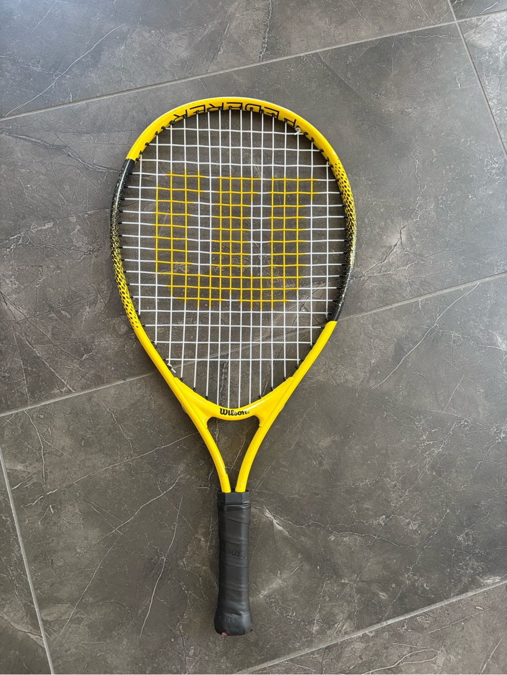 Wilson Yellow and Black Tennis Racket - Vibrant Court Ready